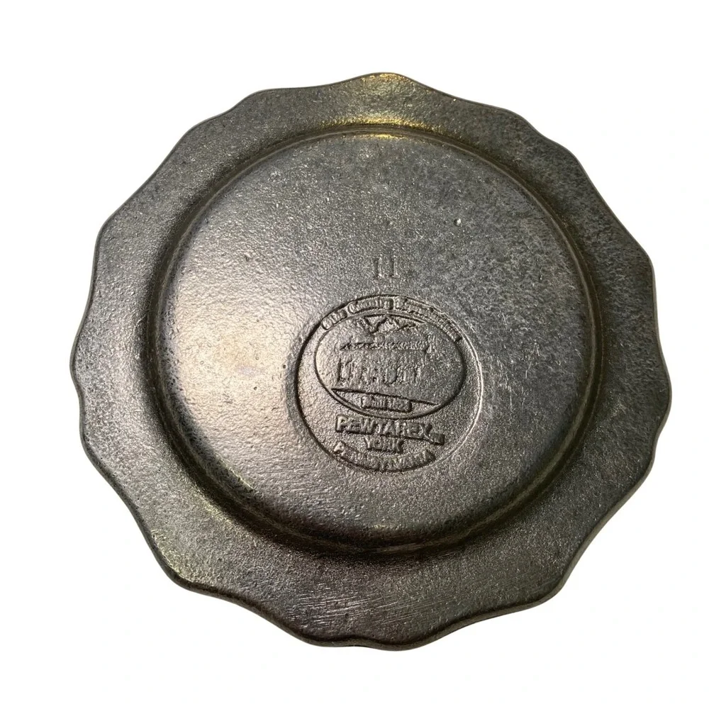 Pewtarex Old North Church 1723 Pewter‎ Plate Scalloped York PA Trinket Dish 6in